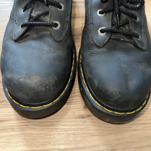 Dr Martens Industrial lug sole grunge black lace up boots main image 4